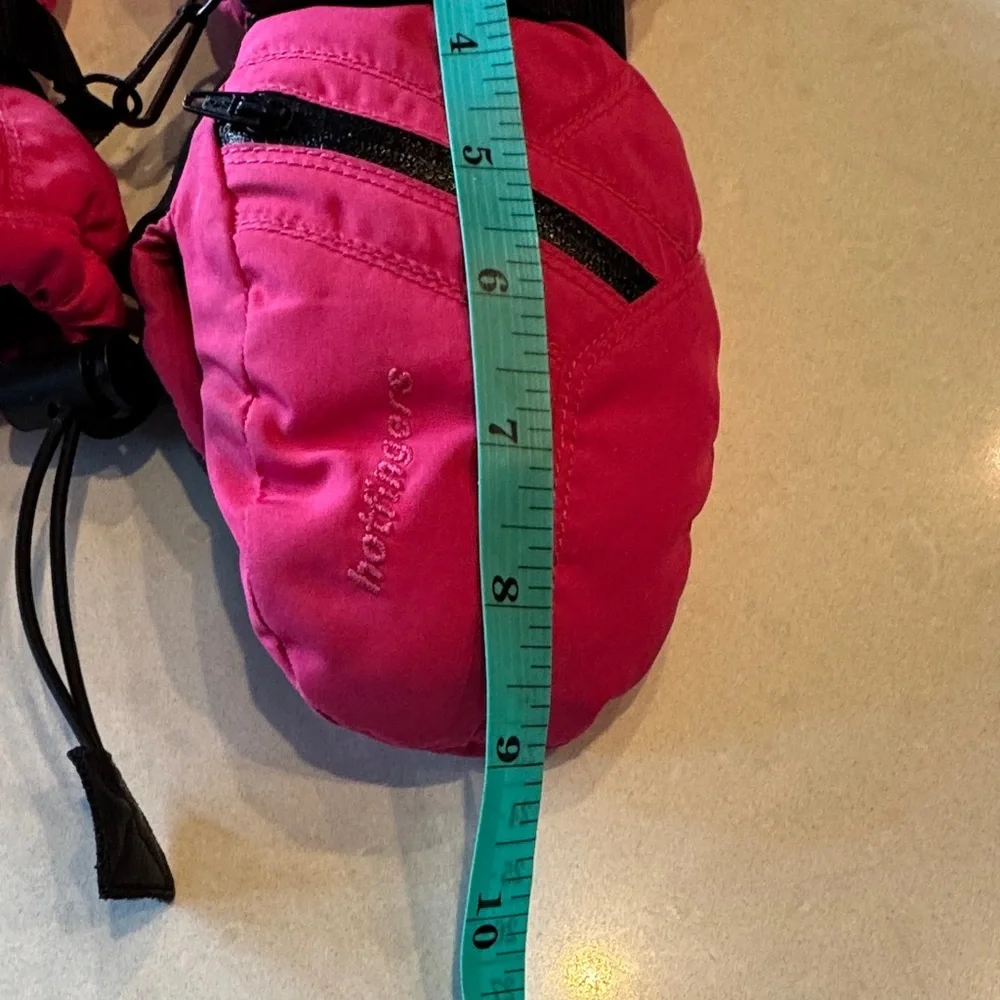 Vibrant Pink Kids Mittens with goreTex Adjustable Straps